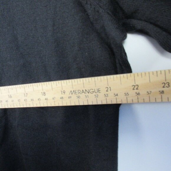 J Crew Sweater Men XL Tall Black Crewneck Long Sleeve Pullover Cotton Blend 316 - Picture 9 of 11